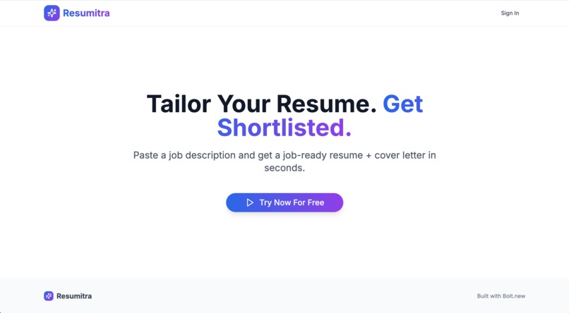 Resumitra – screenshot 1