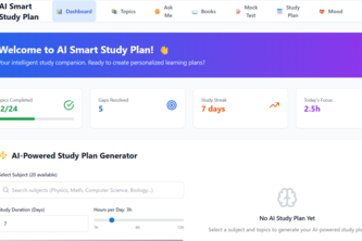 AI smart study plan