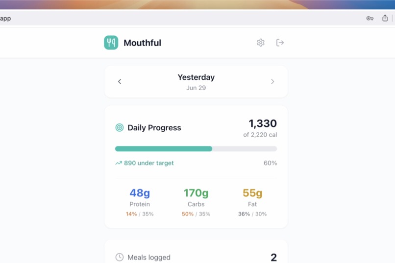 Mouthful — AI Calorie Tracker – screenshot 5