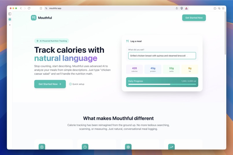 Mouthful — AI Calorie Tracker – screenshot 1