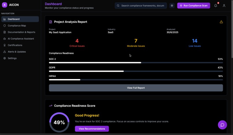 AICON - AI powered compliance and operations navigator – screenshot 2
