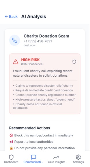 SafeLine.AI – Smart Fraud Defender & Communication Screener – screenshot 1