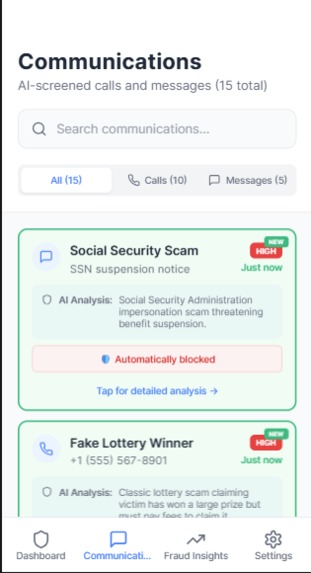 SafeLine.AI – Smart Fraud Defender & Communication Screener – screenshot 2