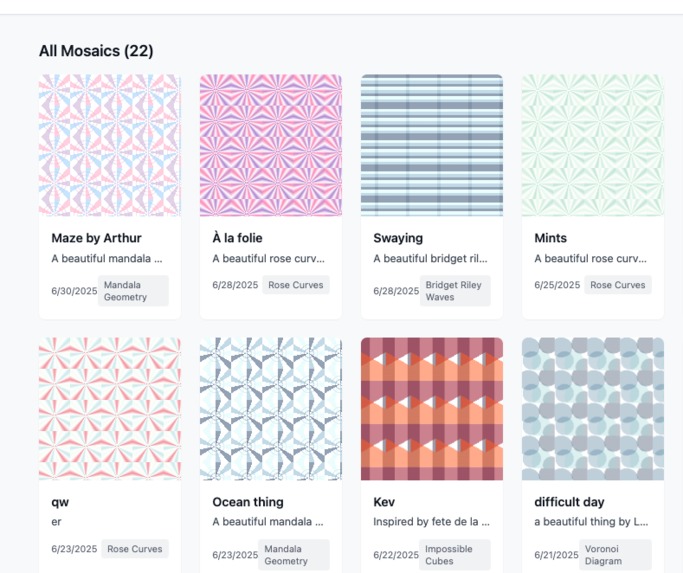 Magic Mosaic ✨ design hypnotic patterns in seconds – screenshot 3