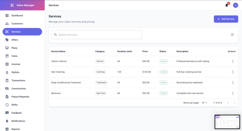 Complete Salon Management System – screenshot 3