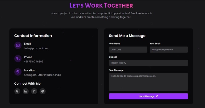 Prshant.dev – Developer Portfolio – screenshot 8