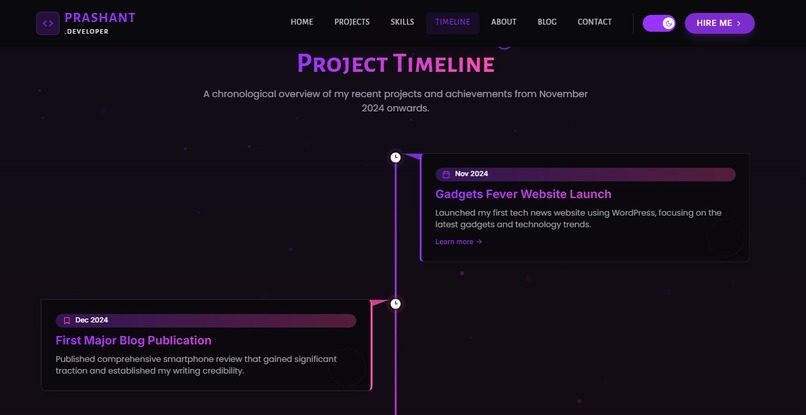 Prshant.dev – Developer Portfolio – screenshot 5