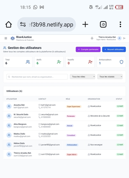 FARAFINA JUSTICE NETWORK (Rise4Justice)  – screenshot 4
