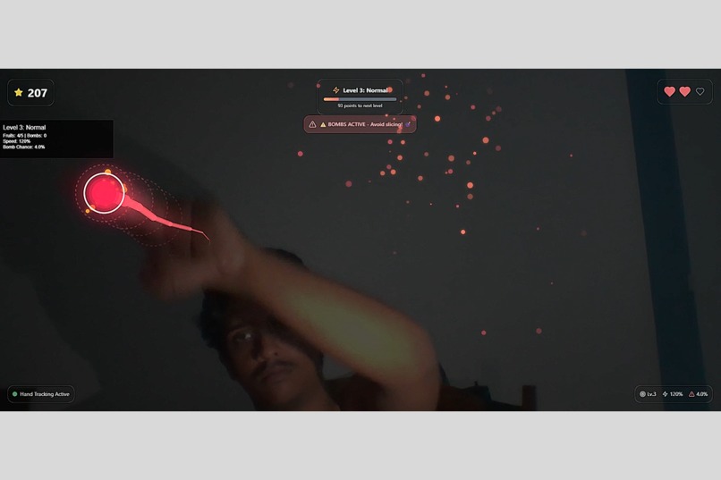 Fruit Ninja Hand Tracking Game – screenshot 2