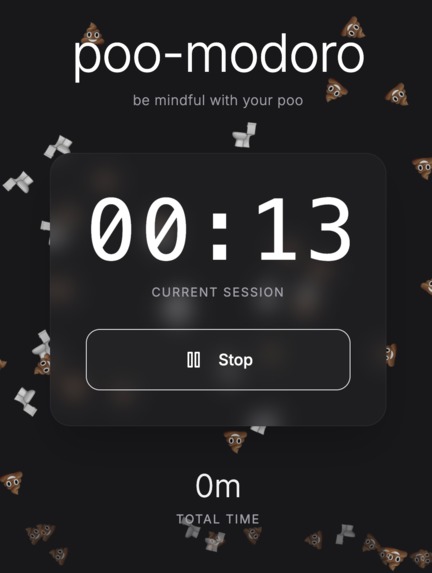 Poo-modoro Timer  – screenshot 1