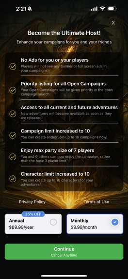 Storylines: 5e RPG Campaigns – screenshot 2