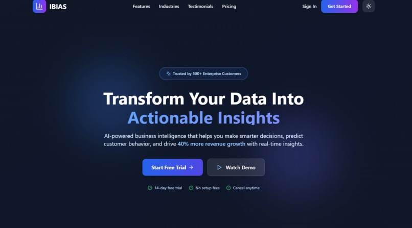 IBIAS - Integrated Business Intelligence Analytics System – screenshot 2