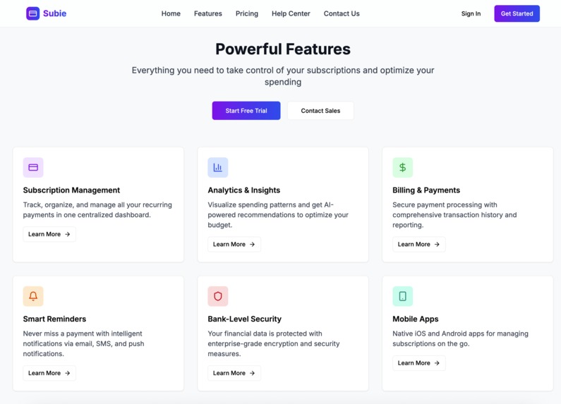 Subie App – screenshot 2