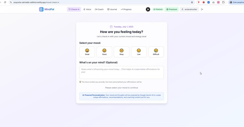mindpal – screenshot 2