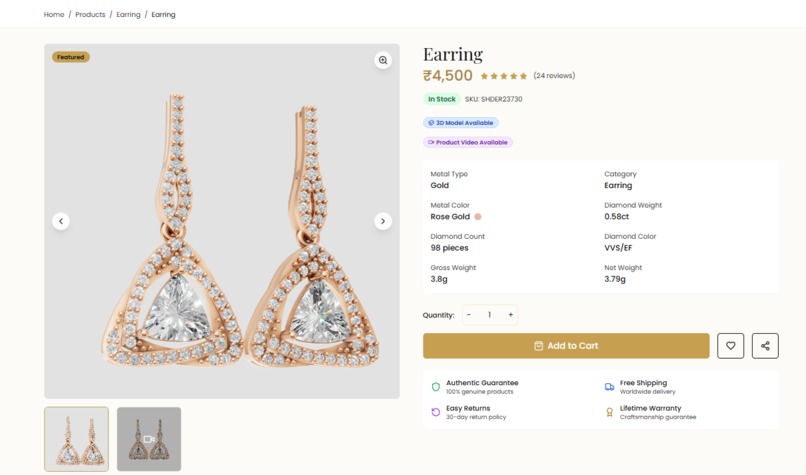 AI-Powered Jewelry Shopping Experience – screenshot 2