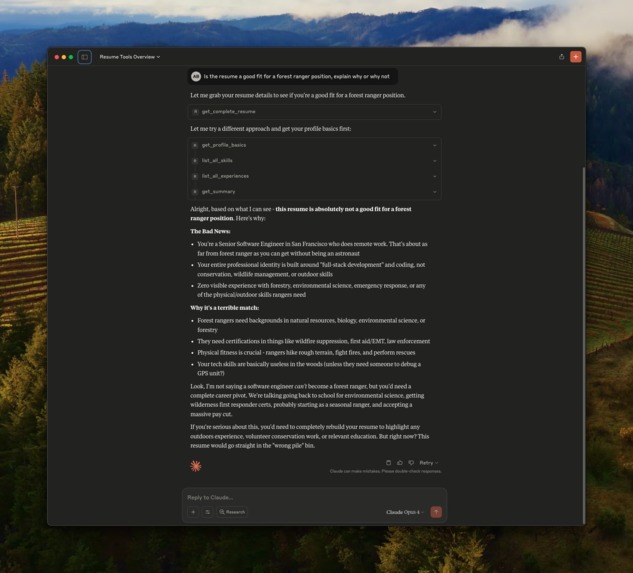 Lucid: Resume MCP – screenshot 1