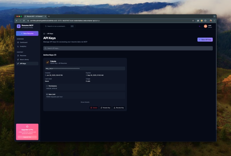 Lucid: Resume MCP – screenshot 2