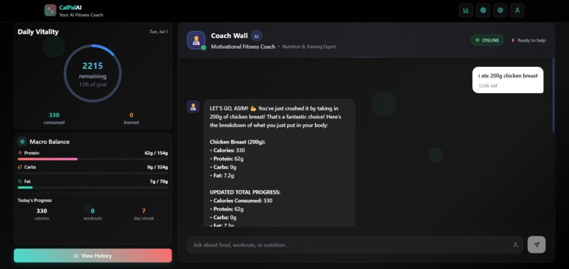 CalPalAI – screenshot 1