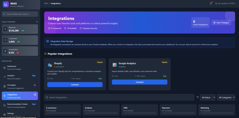 IBIAS - Integrated Business Intelligence Analytics System – screenshot 6