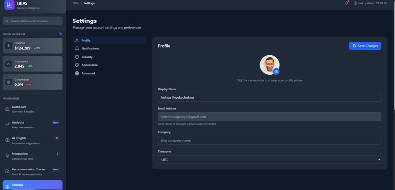 IBIAS - Integrated Business Intelligence Analytics System – screenshot 7