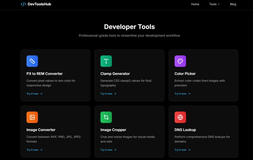 DevToolsHub – screenshot 1