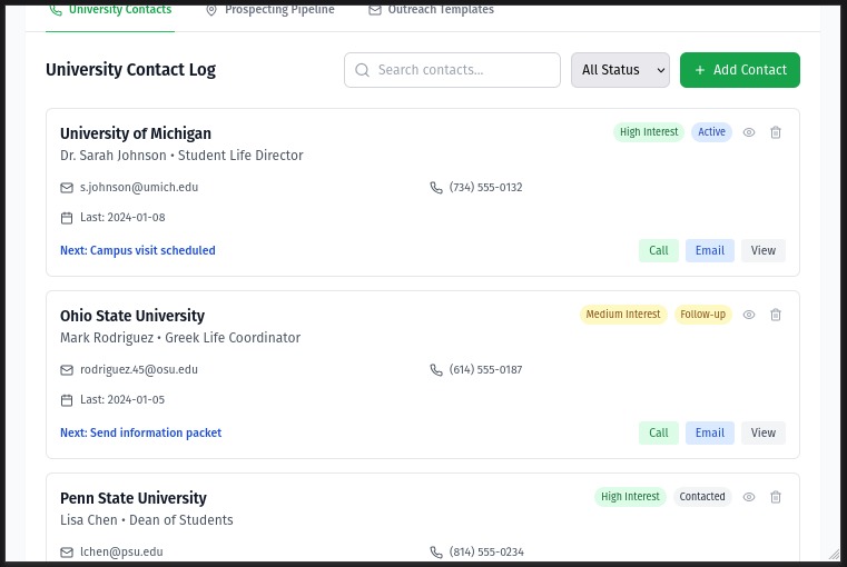 Fraternity Expansion Platform  – screenshot 6