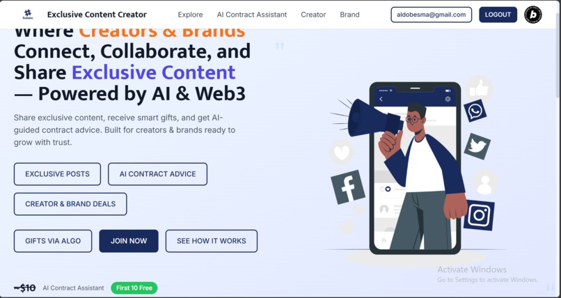 Exclusive Content Creator – screenshot 1