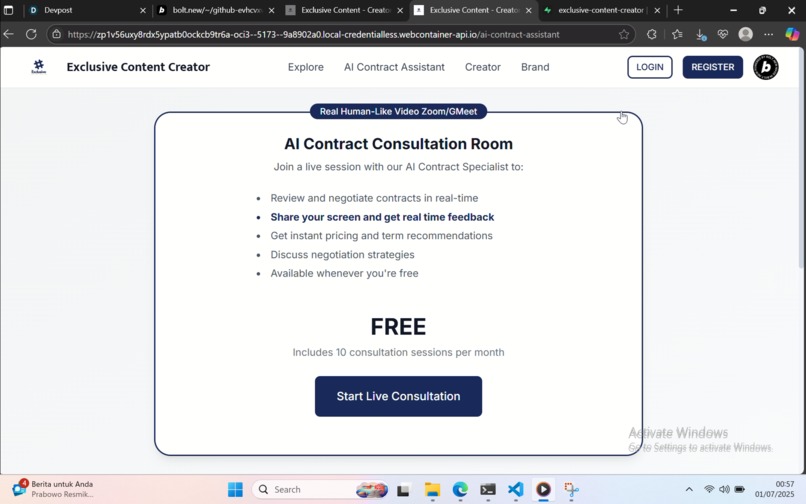 Exclusive Content Creator – screenshot 2