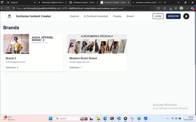 Exclusive Content Creator – screenshot 5