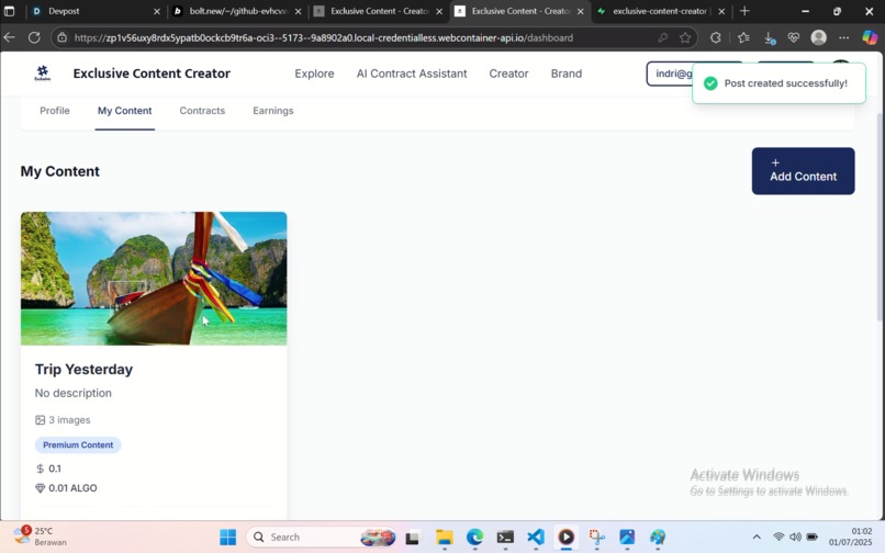 Exclusive Content Creator – screenshot 7