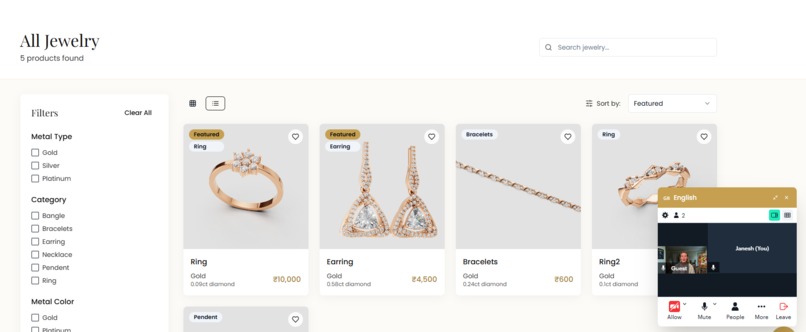 AI-Powered Jewelry Shopping Experience – screenshot 4