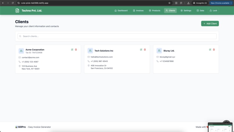 BillPro - Easy Invoice Generation – screenshot 3