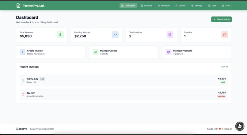 BillPro - Easy Invoice Generation – screenshot 4