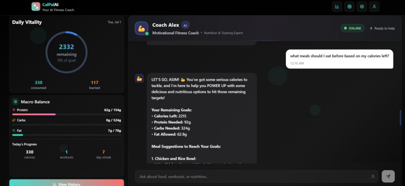 CalPalAI – screenshot 2