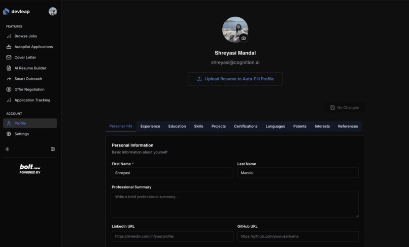 Devleap AI – screenshot 2