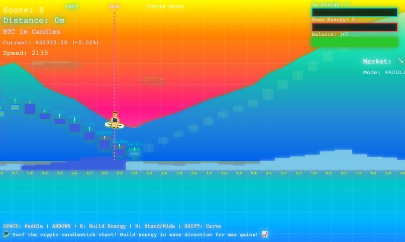 HawAii 101-io "Bit Surfing: Neon Beach" – screenshot 1