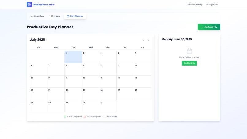boosterous.app - Your Daily Planner – screenshot 4