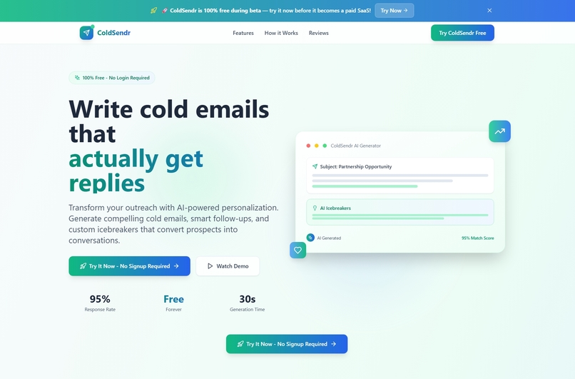 ColdSendr – screenshot 1