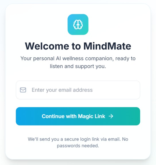 MindMate – Your AI-Powered Mental Wellness Companion – screenshot 1