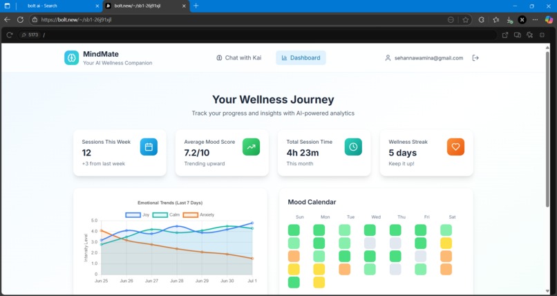 MindMate – Your AI-Powered Mental Wellness Companion – screenshot 3