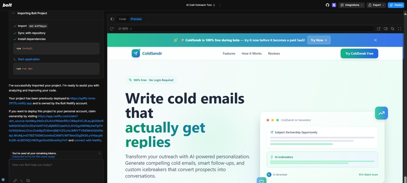 ColdSendr – screenshot 2
