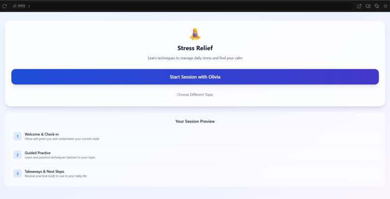 Olivia - your personal mental wellness companion – screenshot 3