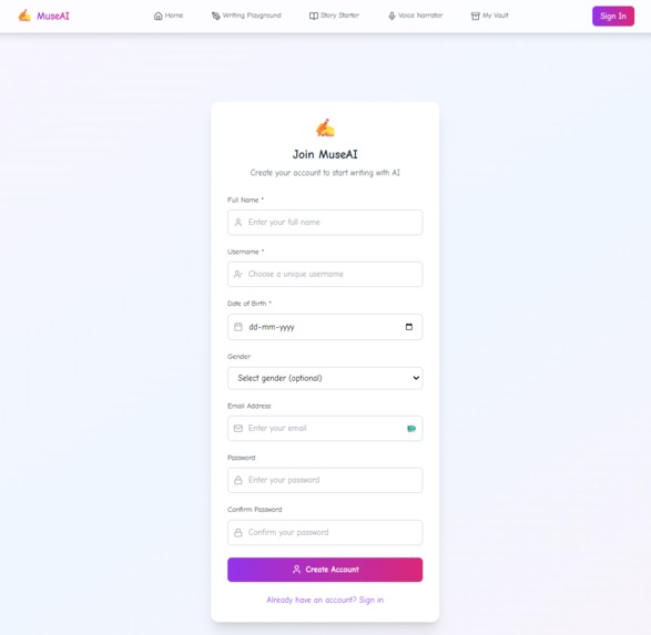 MuseAI – screenshot 1