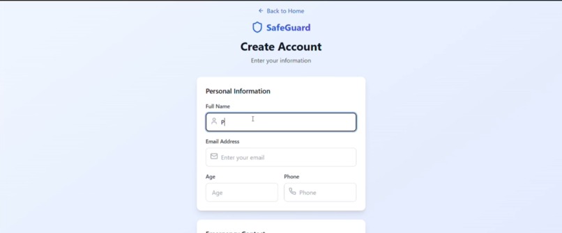 SafeSphere Project  – screenshot 4