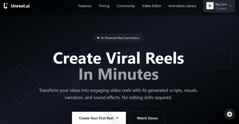 Unreel Video Creation Tool – screenshot 1