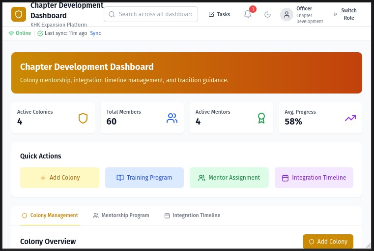 Fraternity Expansion Platform  – screenshot 4