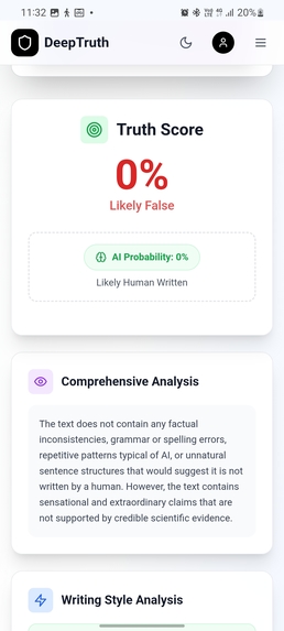 Deep truth AI – screenshot 3