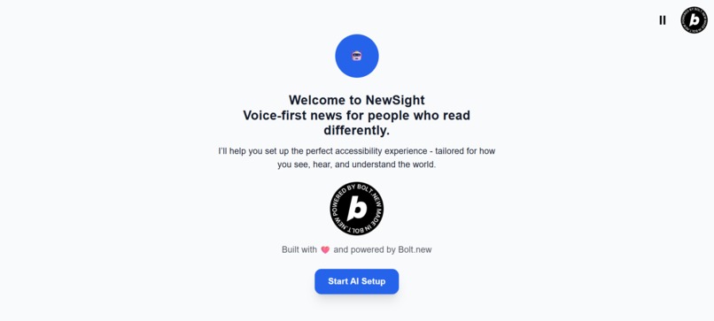 NewSight - Barrier-free News – screenshot 1