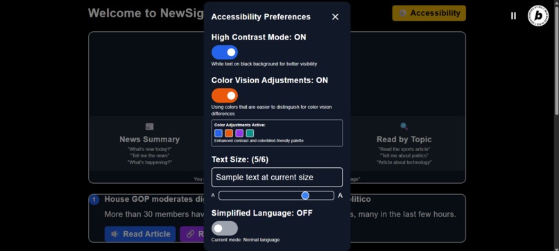 NewSight - Barrier-free News – screenshot 3
