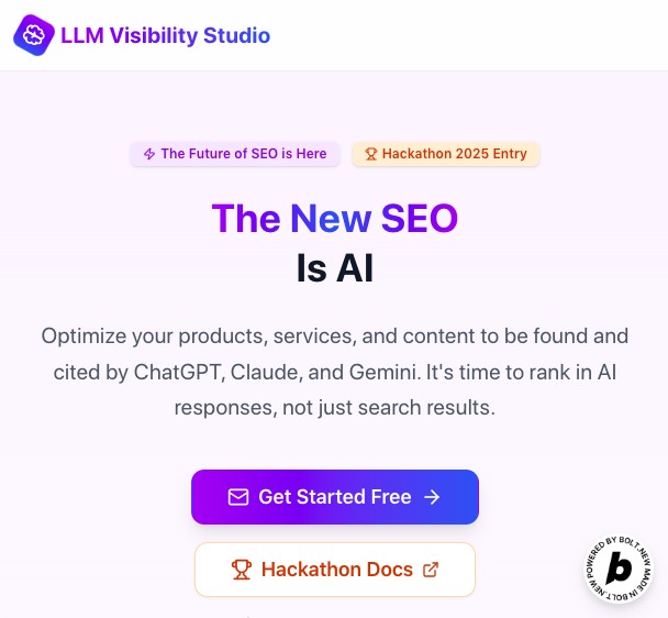 LLM Visibility Studio – screenshot 1